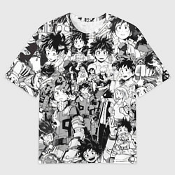 Футболка оверсайз мужская Изуку Мидория - Моя геройская академия, цвет: 3D-принт