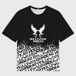 Мужская футболка оверсайз Hollywood Undead rock