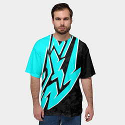 Футболка оверсайз мужская Mint graffiti, цвет: 3D-принт — фото 2
