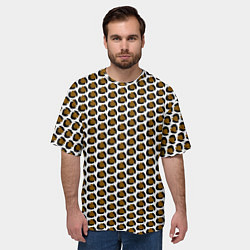 Футболка оверсайз мужская Паттерн пятнышки, цвет: 3D-принт — фото 2