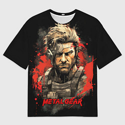 Футболка оверсайз мужская Venom Snake Metal gear game, цвет: 3D-принт