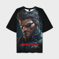 Мужская футболка оверсайз Веном Снейк из игры Metal gear