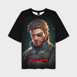 Мужская футболка оверсайз Веном Снейк из игры Metal gear