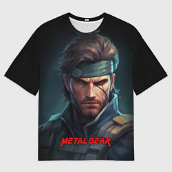 Мужская футболка оверсайз Веном Снейк из игры Metal gear