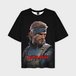 Мужская футболка оверсайз Веном Снейк из игры Metal gear