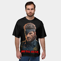 Футболка оверсайз мужская Веном Снейк из игры Metal gear, цвет: 3D-принт — фото 2