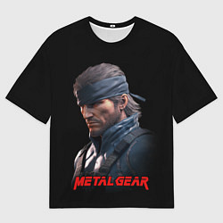 Мужская футболка оверсайз Веном Снейк из игры Metal gear