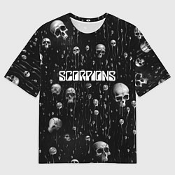 Футболка оверсайз мужская Scorpions rock group, цвет: 3D-принт