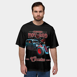 Футболка оверсайз мужская Кастомный хотрод, цвет: 3D-принт — фото 2