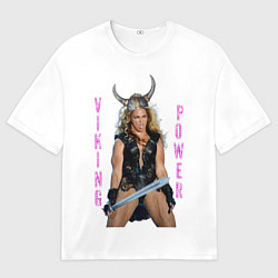 Мужская футболка оверсайз Viking Power Beyonce