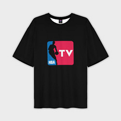 Мужская футболка оверсайз NBA tv logo