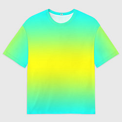 Футболка оверсайз мужская Кислотный градиент, цвет: 3D-принт
