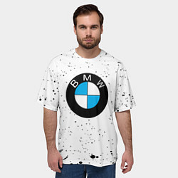 Футболка оверсайз мужская Герб РФ краски, цвет: 3D-принт — фото 2