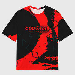 Футболка оверсайз мужская God of War текстура, цвет: 3D-принт