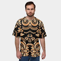 Футболка оверсайз мужская Славянский этнический узор, цвет: 3D-принт — фото 2