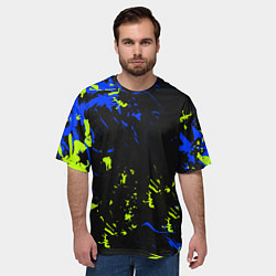 Футболка оверсайз мужская Абстрактный узор с концепцией, цвет: 3D-принт — фото 2