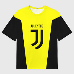 Мужская футболка оверсайз Juventus sport geometry yellow