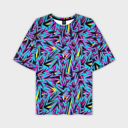 Мужская футболка оверсайз Абстрактный узор с геометрической концепцией