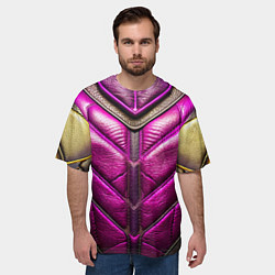 Футболка оверсайз мужская Текстурная кожа в космическом стиле, цвет: 3D-принт — фото 2