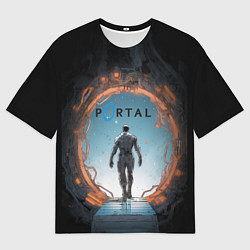 Футболка оверсайз мужская Внутри портала, цвет: 3D-принт