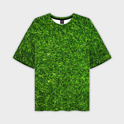 Футболка оверсайз мужская Текстура газона, цвет: 3D-принт