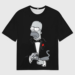 Мужская футболка оверсайз Homer - the godfather