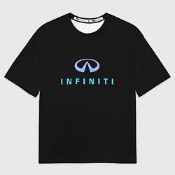 Футболка оверсайз мужская Infiniti logo neon, цвет: 3D-принт