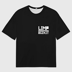 Футболка оверсайз мужская Lim Bizkit logo, цвет: 3D-принт