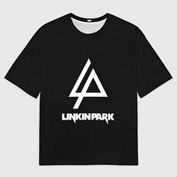 Футболка оверсайз мужская Linkin park logo brend music, цвет: 3D-принт