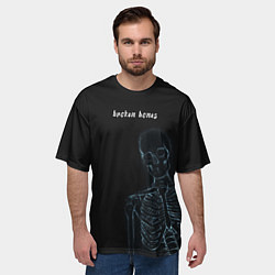 Футболка оверсайз мужская Broken bones, цвет: 3D-принт — фото 2