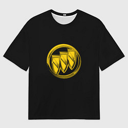 Мужская футболка оверсайз Buick logo yellow