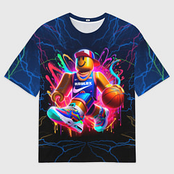 Мужская футболка оверсайз Roblox баскетболист