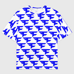 Мужская футболка оверсайз FaZe Clan pattern team