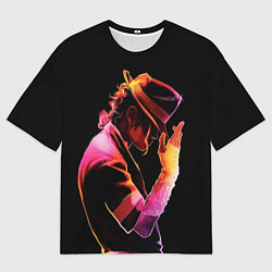 Футболка оверсайз мужская Michael Jackson in the hat, цвет: 3D-принт