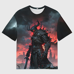 Футболка оверсайз мужская Тёмный рыцарь мрака, цвет: 3D-принт