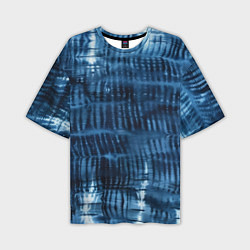 Мужская футболка оверсайз Японская абстракция шибори