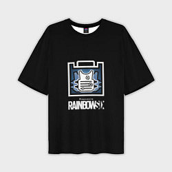 Футболка оверсайз мужская Rainbnow six онлайн шутер, цвет: 3D-принт
