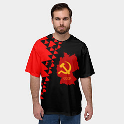 Футболка оверсайз мужская СССР геометрия прошлого, цвет: 3D-принт — фото 2