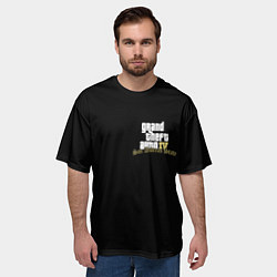Футболка оверсайз мужская GTA 6 logo game, цвет: 3D-принт — фото 2