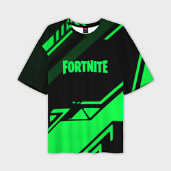 Мужская футболка оверсайз Fortnite geometry green