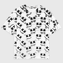Мужская футболка оверсайз Marshmello dj pattern