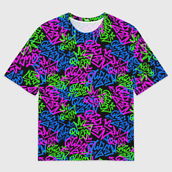Футболка оверсайз мужская Королева граффити, цвет: 3D-принт