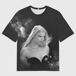 Футболка оверсайз мужская Actress - Anya Taylor - Joy, цвет: 3D-принт