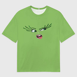 Мужская футболка оверсайз Эмоция брезгливости - лицо крупное