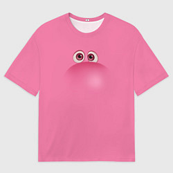 Мужская футболка оверсайз Эмоция стыда - лицо крупное