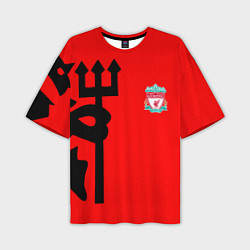 Футболка оверсайз мужская Liverpool fc sport steel, цвет: 3D-принт