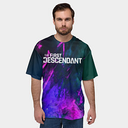 Футболка оверсайз мужская Texture - The First Descendant, цвет: 3D-принт — фото 2