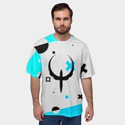 Футболка оверсайз мужская Quake game pattern, цвет: 3D-принт — фото 2