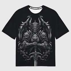 Футболка оверсайз мужская Готический рыцарь, цвет: 3D-принт