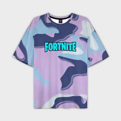 Футболка оверсайз мужская Fortnite camo steel, цвет: 3D-принт